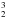 \hbox{$^3_2$}