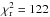 \hbox{$\chi^2_{\rm r}=122$}