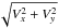 \hbox{$ \sqrt{V_{x}^{2} + V_{y}^{2}}$}