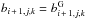 \hbox{$b_{i\,+\,1,j,k} = b_{i\,+\,1,j,k}^{\rm G}$}
