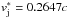\hbox{$v_\mathrm{j}^* = 0.2647c$}