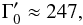 \begin{equation} \Gamma'_{0} \approx 247, \label{eqn:bulk_gamma} \end{equation}