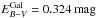 \hbox{$E_{B-V}^{\rm Gal}=0.324\,\rm mag$}