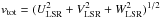 \hbox{$v_{\rm tot}=(\ulsr^2 + \vlsr^2 + \wlsr^2)^{1/2}$}
