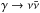 Mathematical equation: \hbox{$\gamma \rightarrow \nu\bar{\nu}$}