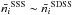 Mathematical equation: \hbox{${\bar{n_i}}^{\rm SSS}\sim{\bar{n_i}}^{\rm SDSS}$}