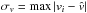 \hbox{$\sigma_v = \max|v_i-\hat{v}|$}