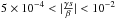 \hbox{$5 \times 10^{-4}< |\frac{\gamma s}{\beta}|< 10^{-2}$}