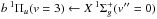 \hbox{$b\,^1\Pi_u(v=3)\leftarrow X\,^1\Sigma_g^+(v''=0)$}