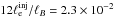 \hbox{$12\linj/\lb = 2.3\times10^{-2}$}