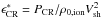 \hbox{$\epsCR^{*}=\PCR/\rhozion\Vsh^{2}$}
