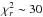 \hbox{$\chi^2_r \sim30$}