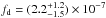 \hbox{$f_{\rm d}=(2.2^{+1.2}_{-1.5}) \times 10^{-7}$}