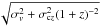 \hbox{$\sqrt{\sigma_{v}^2+\sigma_{{\rm c}z}^2(1+z)^{-2}}$}