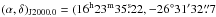 \hbox{$(\alpha,\delta)_{\rm J2000.0}=(\rm16^h23^m35^s\!\!.22,-26^{\circ}31^{\prime}32\farcs7$}