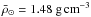 \hbox{$\rhom_\odot= 1.48 ~{\rm g\,cm}^{-3}$}