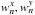 \hbox{$w_{n}^{x},w_{n}^{y}$}