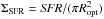 \hbox{$\Sigma_{\rm SFR}= {\it SFR} /(\pi R_{\rm{opt}}^{2})$}