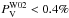 \hbox{$P_{\rm{V}}^{\rm{W02}}<0.4\%$}