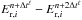 \hbox{$E_{\mathrm{r},i}^{n+\Delta t^{\ell}} - E_{\mathrm{r},i}^{n+2\Delta t^{\ell}} $}