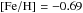 \hbox{$\FeH{}=-0.69$}