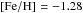 \hbox{$\FeH{}=-1.28$}