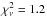\hbox{$\chi^2_\nu=1.2$}
