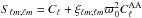 \hbox{$S_{\ell m;\ell m} = C_\ell + \xi_{\ell m;\ell m}\varpi^2_0C^{\mathrm{AA}}_\ell$}