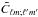 \hbox{$\tilde{C}_{\ell m; \ell' m'}$}