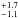 \hbox{$^{+1.7}_{-1.1}$}