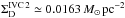 \hbox{$\Sigma_{\mathrm{D}}^{\mathrm{IVC\,2}}\simeq 0.0163 \,{M}_{\odot}\,\mathrm{pc}^{-2}$}