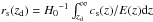 \hbox{$r_{\rm s}(z_{\rm d})={H_0}^{-1}\int_{z_{\rm d}}^{\infty}c_{\rm s}(z)/E(z){\rm d}z$}
