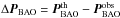 \hbox{$\Delta {\vec P}_{\mathrm{BAO}}= {\vec P}_{\mathrm{BAO}}^{\rm th}- {\vec P}_{\mathrm{BAO}}^{\rm obs}$}