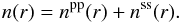 \begin{equation} \label{planeparallel_spherical_hydrostatic} n(r)=n^{\mathrm{pp}}(r)+n^{\mathrm{ss}}(r). \end{equation}
