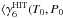 \hbox{$\langle\gamma_6^{\rm HIT}(T_0, P_0$}