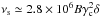 \hbox{$\nu _{\rm s}\simeq 2.8\times 10^6 B \gamma ^2_{\rm c} \delta$}
