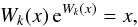 \begin{equation} \label{Defgl-W} {W}_{k} (x)\, {\rm e}^{{W}_{k} (x)} = x , \end{equation}
