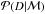\hbox{${\mathcal P}( D|{\mathcal M})$}