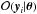 \hbox{$\mathcal{O}(\vec{y}_i|\boldsymbol{\theta})$}