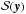 \hbox{$\mathcal{S}(\vec{y})$}