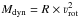 \hbox{$M_{\rm{dyn}}=R\times\varv_{\rm{rot}}^2$}