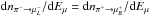 \hbox{${\rm d}n_{\pi^- \rightarrow\mu^-_L}/{\rm d}E_\mu= {\rm d}n_{\pi^+ \rightarrow \mu^+_R}/{\rm d}E_\mu$}