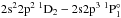 \hbox{$\rm 2s^22p^2~^1D_2\-- 2s2p^3~^1P_1^\circ$}