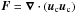 \hbox{${\vec F}={\vec\nabla}\cdot\left({\vec u}_{\rm c}{\vec u}_{\rm c}\right)$}