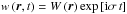 \hbox{$w\left(\vec r,t\right)=W\left(\vec r\right)\exp\left[{\rm i}\sigma\,t\right]$}