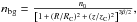 \hbox{$ n_{\rm bg}=\frac{n_0}{ \left[1\,+\,(R/R_{\rm C})^2 \,+\,(z/z_{\rm C})^2 \right]^{3\beta/2} }, $}