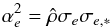 \appendix \setcounter{section}{1} \begin{equation} \label{eq:apB_alf} \alpha_e^2 = \hat \rho \sigma_e \sigma_{e,{\ast}} \end{equation}
