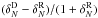 \hbox{$(\delta^{\rm D}_N-\delta^{\rm R}_N)/(1+\delta^{\rm R}_N)$}