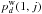 Mathematical equation: \hbox{$p^\wrong_{\smash[t]{d}}(1, j)$}
