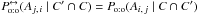 Mathematical equation: \hbox{$\Poto^\leftrightarrow(A_{j\comma i} \mid C' \cap C) = \Poto(A_{i\comma j} \mid C \cap C')$}
